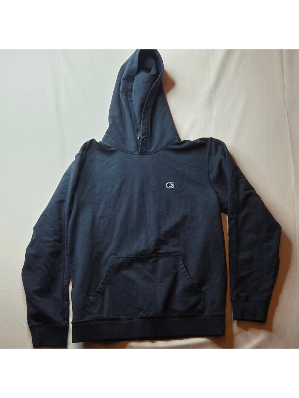 Coach Men’s Lounge Hoodie Navy Blue Embroidered Logo Size Large Authentic